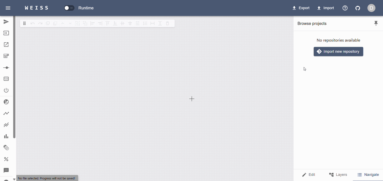 Import repository animation